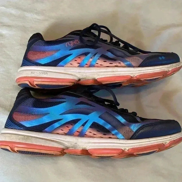 Ryka Devotion Plus 3 Woman’s Walking Shoe Size 9.  Navy Blue & Iridescent Detail - Picture 10 of 16